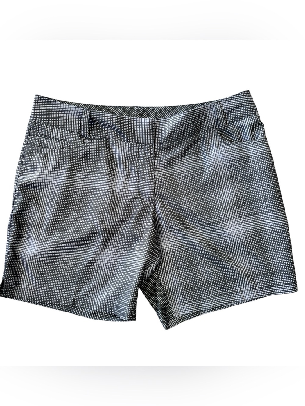Adidas Climalite Black and Grey Plaid Women’s Golf Shorts 12